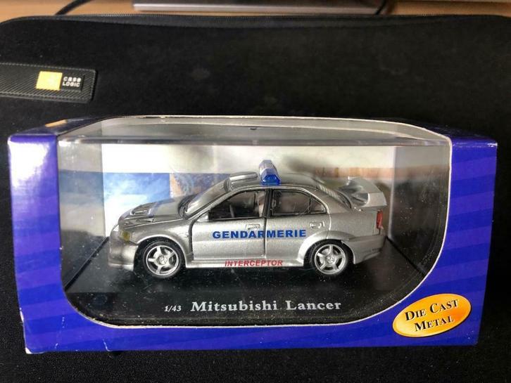 AMERICAN MINT Mitsubishi Lancer Evo Gendarmerie Interceptor, Hobby en Vrije tijd, Modelauto's | 1:43, Zo goed als nieuw, Auto