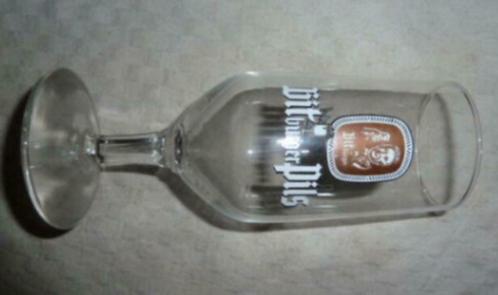 #B bier glas BITBURGER PILS ' Bitte Ein Bit ! ' 0,2L, Verzamelen, Glas en Drinkglazen, Gebruikt, Bierglas, Ophalen of Verzenden