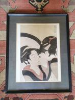 Japanse prent Kitagawa Utamaro, Antiek en Kunst, Ophalen of Verzenden