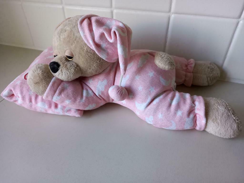 Slaapbeer knuffel met geluid, Kinderen en Baby's, Speelgoed | Knuffels en Pluche, Zo goed als nieuw, Ophalen of Verzenden