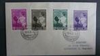 FDC NR.447/450- KONINGIN ASTRID EN PRINS BOUWEWIJN, Ophalen of Verzenden, Gestempeld, Koningshuis