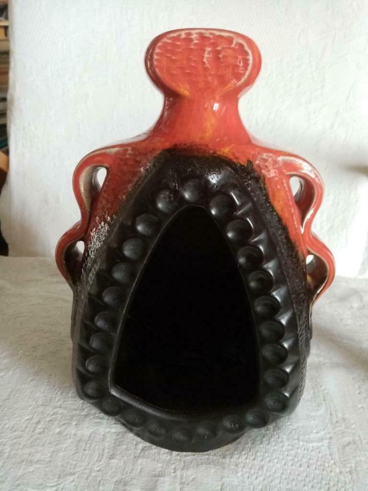 Duitse Keramik kandelaar uit de jaren 70 25 / 26cm, Antiek en Kunst, Antiek | Keramiek en Aardewerk, Ophalen of Verzenden