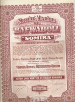 Société Minière de Bafwaboli "SOMIBA", Timbres & Monnaies, Actions & Titres, 1920 à 1950, Action, Envoi