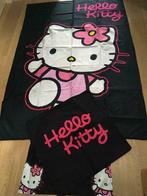 Dekbedovertrek Hello Kitty met gratis hoeslaken, Comme neuf, Noir, Fille, Housse de couette