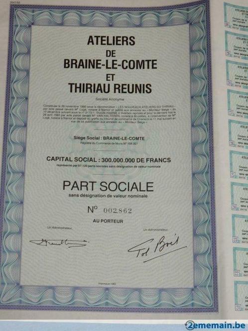 Action Ateliers de Braine-le-Comte et Thiriau Réunis., Collections, Revues, Journaux & Coupures, Enlèvement ou Envoi