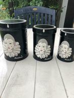 3 - delig stel blikken dozen Pierot, Huis en Inrichting, Ophalen of Verzenden, Zo goed als nieuw