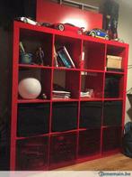 Lire l’annonce!!Étagère rangement IKEA KALLAX Rouge brillant, Maison & Meubles, Neuf