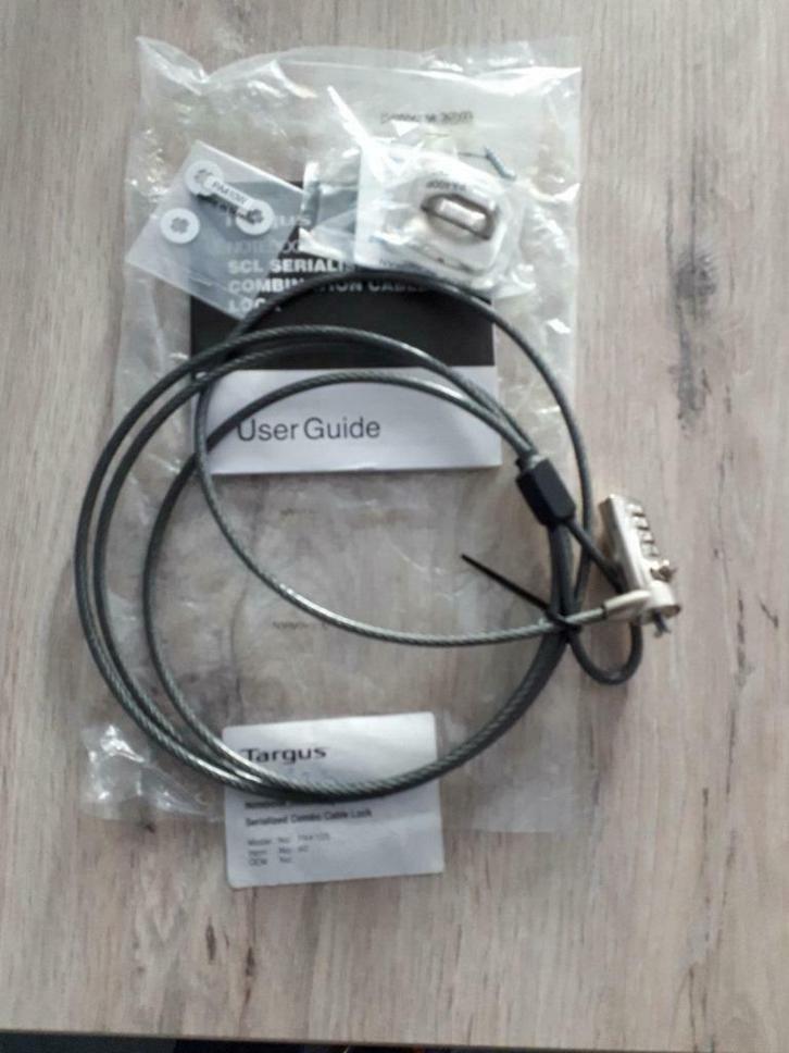 Targus laptop/notebook security Defcon beveiligingskabel, Informatique & Logiciels, Chargeurs d'ordinateur portable, Neuf, Enlèvement ou Envoi