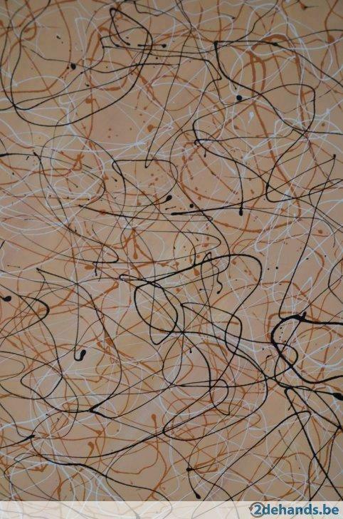 Moderne schilderijen - Pollock stijl, Antiquités & Art, Art | Peinture | Moderne