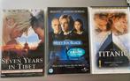 VHS Video k7 Seven Years in Tibet-Meet Joe Black-Titanic, Cd's en Dvd's, Dvd's | Tv en Series, Actie en Avontuur, Ophalen of Verzenden