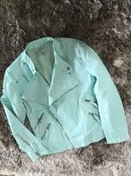 Pastel groen  jasje meisjes maat 10 jr, Enlèvement ou Envoi, Comme neuf, Geen merk, Fille