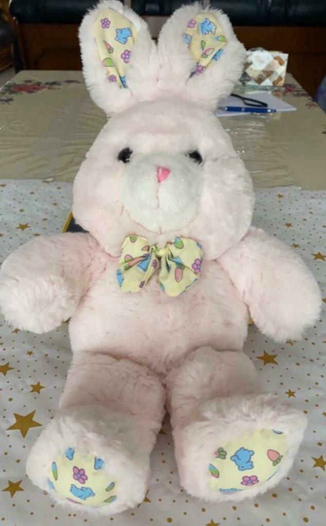 Lapin en peluche rose clair, Ophalen, Zo goed als nieuw, Konijn