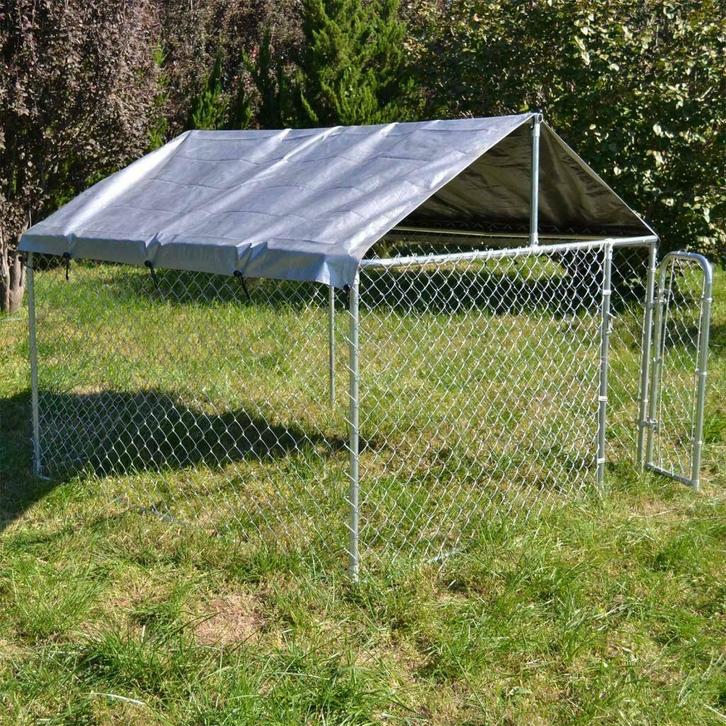 Chenil 5,30m² + toiture chenil galvanisé enclos chien chenil, Animaux & Accessoires, Accessoires pour chiens, Neuf, Envoi