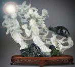 Jade Beeld Boeddha Kwan Yin Guan Yin Museum Antiek, Antiquités & Art, Art | Sculptures & Bois, Enlèvement ou Envoi