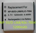 batterie NP-50 / D-LI68 / Klic-7004 1200mAh : nouveau, TV, Hi-fi & Vidéo, Enlèvement ou Envoi, Neuf