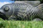 Statue poisson fontaine en pierre patinée, Jardin & Terrasse, Enlèvement ou Envoi, Neuf, Granit, Fontaine