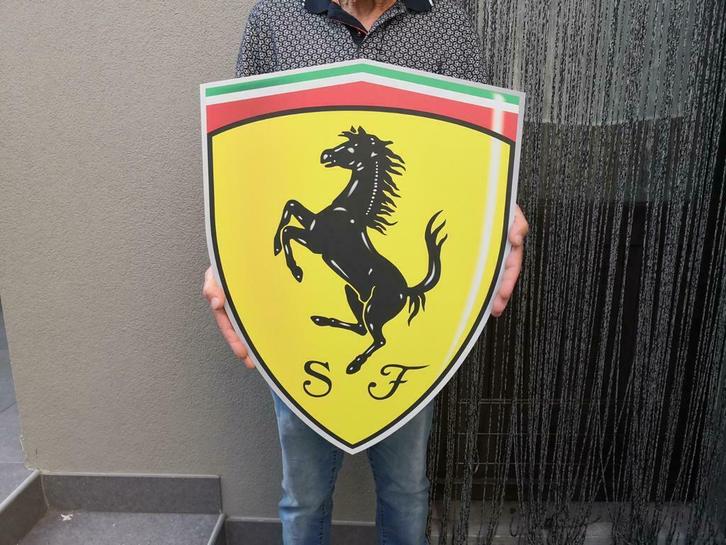 FERRARI alu dibond paneel, Verzamelen, Sportartikelen en Voetbal, Nieuw, Overige typen, Ophalen of Verzenden