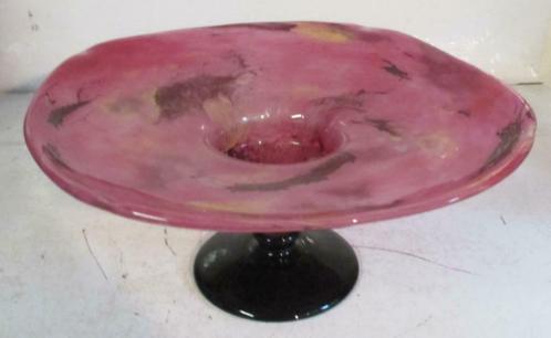 art deco Schneider bowl fruitschaal op voet  16, Antiek en Kunst, Antiek | Glaswerk en Kristal, Ophalen of Verzenden