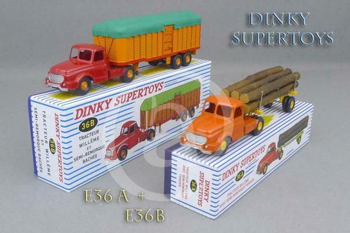 Dinky Super Toys - 36A + 36B - Willème Trucks  -  Atlas, Hobby en Vrije tijd, Modelauto's | 1:43, Nieuw, Bus of Vrachtwagen, Dinky Toys