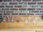 Set van 9 drinkglazen, Huis en Inrichting, Keuken | Servies, Glas of Glazen, Gebruikt, Ophalen