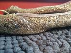 gouden glitter schoenen maat 41, Gedragen, Ophalen of Verzenden, Ballerina's, Overige kleuren