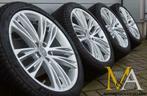 20 INCH ORIGINELE AUDI A7 S7 VELGEN + WINTERBANDEN, Gebruikt, 255 mm, Velg(en), Winterbanden