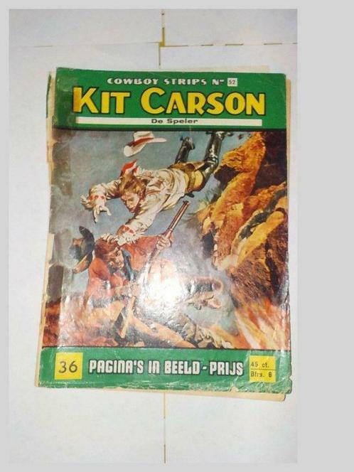 Kit Carson 52) De speler 1e druk 1962, Livres, BD, Utilisé, Enlèvement ou Envoi