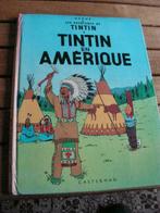 Vintage strip “Tintin en Amérique”, Gelezen, Ophalen of Verzenden, Eén stripboek, Hergé