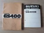 Manuel d'entretien + catalogue de pièces Suzuki GS400, Motos, Modes d'emploi & Notices d'utilisation, Suzuki