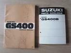 Service  manual + parts catalogue Suzuki GS400, Motoren, Handleidingen en Instructieboekjes, Ophalen of Verzenden, Suzuki