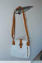 Witte leder Handtas, Handtassen en Accessoires, Tassen | Damestassen, Ophalen of Verzenden, Nieuw, Wit, Handtas