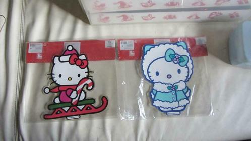 Hello Kitty - 2 décorations de Noel - sticker fenêtre en gel, Divers, Noël, Enlèvement ou Envoi