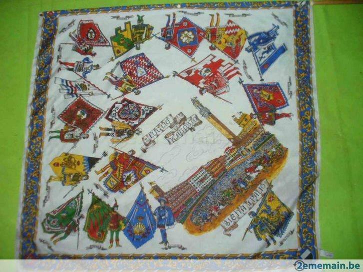 drapeau - foulard du palio de Sienne  italie, Diversen, Vlaggen en Wimpels, Zo goed als nieuw, Ophalen of Verzenden
