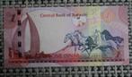 Bankbiljet 1 Dinar Bahrein 2006-2016 UNC, Postzegels en Munten, Ophalen of Verzenden