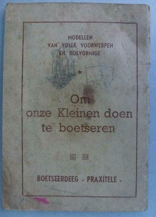 Om onze kleinen doen te boetseren zeer oud knutselboekje, Antiek en Kunst, Antiek | Boeken en Manuscripten, Verzenden