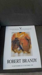 affiche Robert Brandy Galerie Vokaer, Neuf, Enlèvement ou Envoi, Rectangulaire vertical, Autres sujets/thèmes