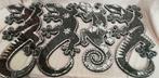 Geckos 50 cm en bois d albesia recouvert de mosaique, Antiquités & Art, Enlèvement ou Envoi