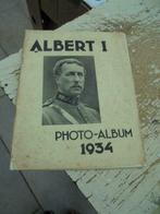 Albert I - photo album 1934, Tijdschrift of Boek, Gebruikt, Ophalen of Verzenden