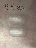 2 oude glazen bollen voor patrijspoort