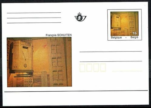 BK49 Briefkaart kunstwerken uit brusselse Metro Schuiten Fr., Postzegels en Munten, Postzegels | Europa | België, Overig, Kunst
