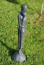 Paar naakten in gepatineerde steen, Tuin en Terras, Ophalen, Nieuw, Overige materialen, Overige typen