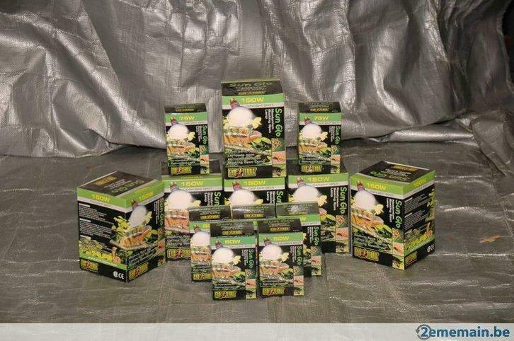 Lot de lampes exo terra sun glo verte(Daylight Basking Spot), Dieren en Toebehoren, Reptielen en Amfibieën | Toebehoren, Nieuw