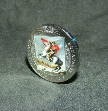 Herdenkingsmunt Napoleon De passage van de Alpen (+ certif.), Ophalen of Verzenden, Overige materialen