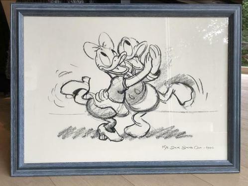 Magnifique cadre Donald Duck reproduction de 1940 56sur76, Collections, Disney, Donald Duck