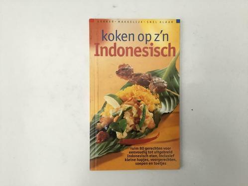Kookboek Koken op z’n Indonesisch, Boeken, Kookboeken, Zo goed als nieuw, Azië en Oosters, Ophalen of Verzenden