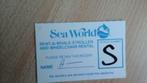 ticket location chaises etc " Seaworld Orlando USA"  vintage, Collections, Posters & Affiches, A4 ou plus petit, Enlèvement ou Envoi