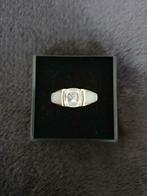Plaqué ring met parelmoer en zirkonia maat 58 NIEUW, Handtassen en Accessoires, Ringen, Met kristal, Nieuw, Ophalen of Verzenden