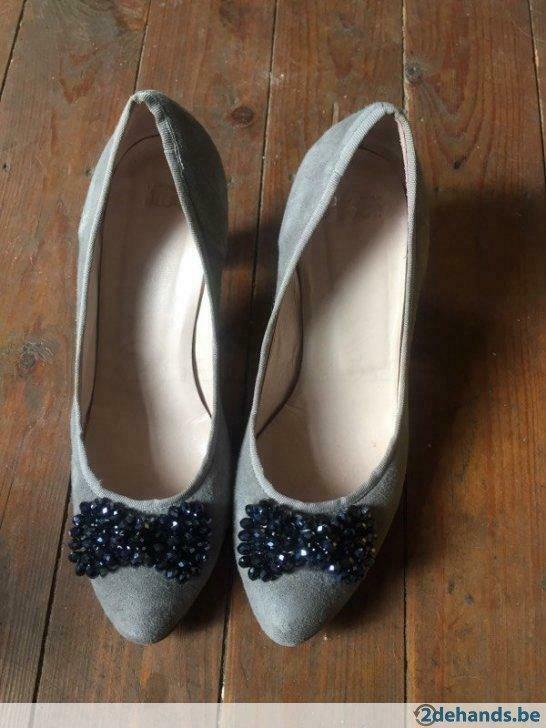 Suède pumps glitter strik, Kleding | Dames, Schoenen, Nieuw, Overige typen