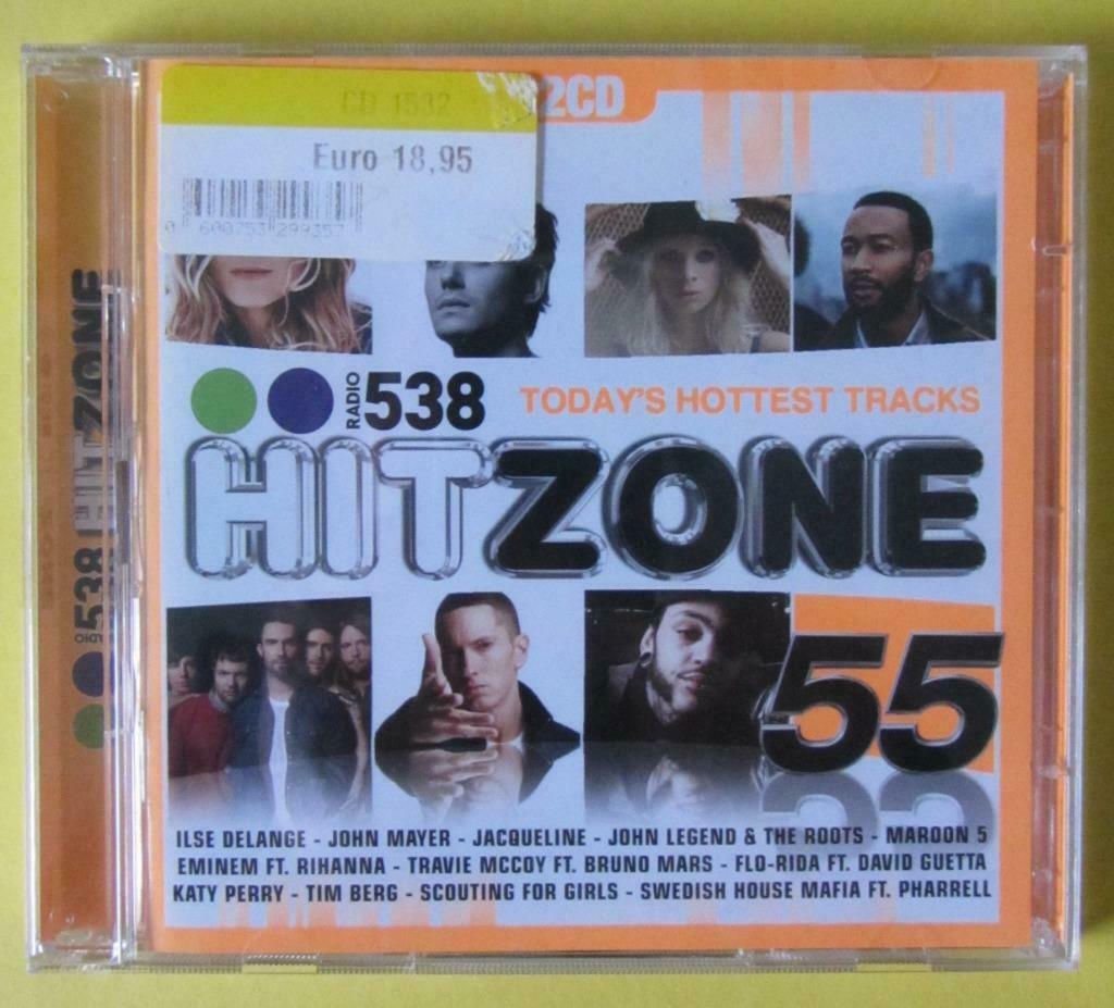 Hit Zone - Nr 55 - 2cd's - Today's Hottest Tracks, Ophalen of Verzenden, Gebruikt, Pop