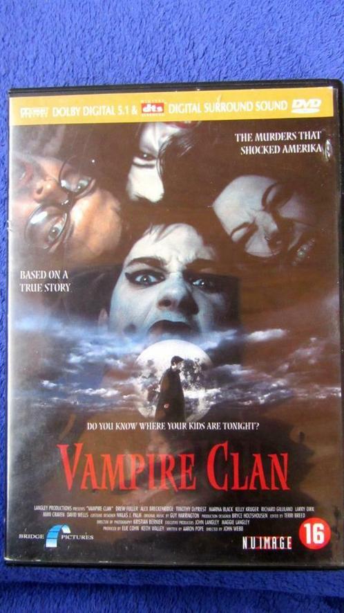 DVD HORROR/MISDAAD- VAMPIRE CLAN (WAAR GEBEURD VERHAAL)., CD & DVD, DVD | Horreur, Vampires ou Zombies, À partir de 16 ans, Enlèvement ou Envoi